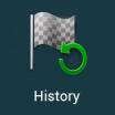 3.1.5 Selecting a History item The destinations that you have used earlier appear in the History list.