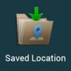 (optional) Using the keyboard, you can change the name offered for the Saved Location. 5. Tap to save the location.