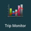 4.2.2 Trip Monitor Trip Monitor logs information about your route. You can record a new trip by tapping and stop it by tapping.