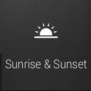 Shows a world map with the sunlit and dark areas of the world. Tap sunrise and sunset times for all your route points.