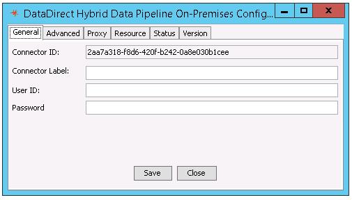 Configuring the On-Premises Connector Determining the Connector information The On-Premises Configuration Tool allows you to see the Hybrid Data Pipeline Connector ID being used to register the