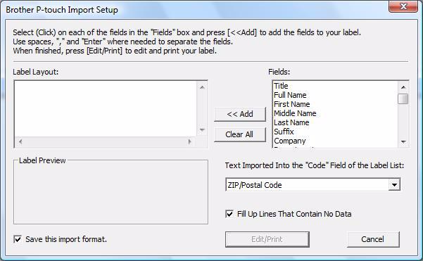 Creating labels using the Contacts data in Microsoft Outlook 1 Open Microsoft Outlook Contacts and highlight the contact information you want to include.
