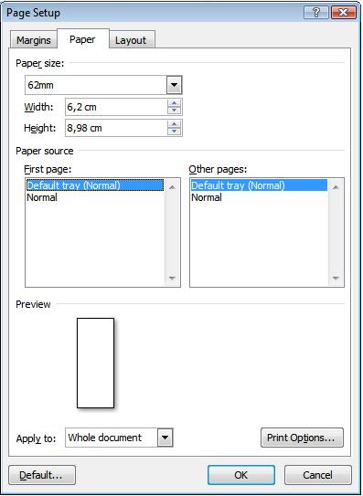 2 Choose "Brother QL-XXX". You can change the settings of the Printer Driver from the [Properties] dialog box which can be displayed by clicking. 3 Click to close the [Print] dialog box.