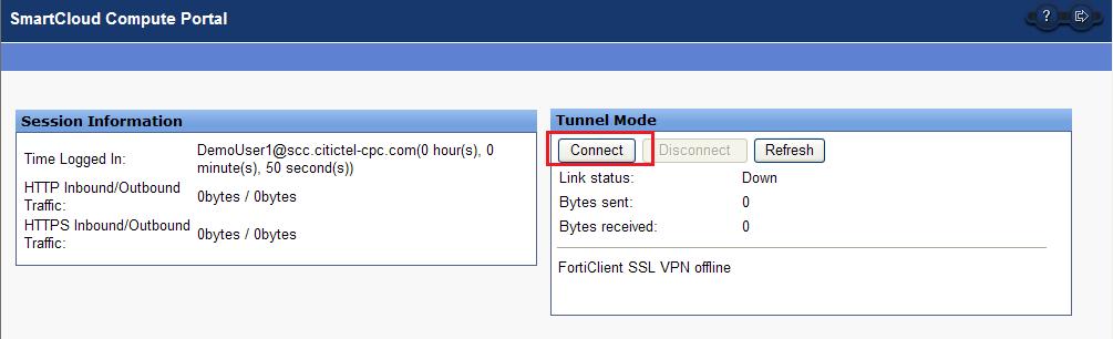 A5. Open the browser and Login to SmartCloud SSL VPN Portal URL at https://scc.citictel-cpc.