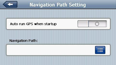 10.3 Navigation path Click to set the interface into navigation path, set the default navigation paths as shown in 10-4: 10-4