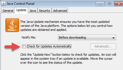 12. Click OK to close the Java Control Panel. Java has been installed.
