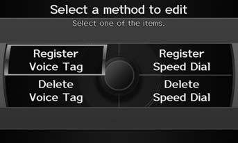 3. Rotate i to select a speed dial entry. Press u.