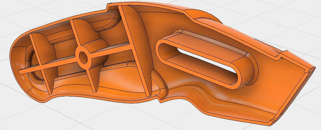 You can combine sculpt and model to create the shape required as well as precise manufacturing features.