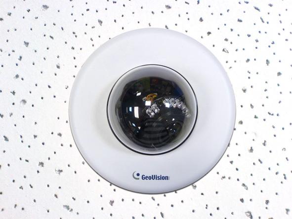 15. Place the housing cover on the camera body with the GeoVision logo pointing toward the front of
