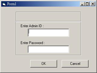 Changing the Admin ID and Password By default settings, the Admin ID and Password are blank.
