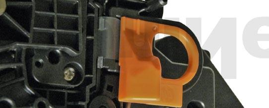 So far, the machines based on the P3015 engine are the LaserJet P3015d, P3015dn, and the P3015X. The pull tab for the seal (pictured here) is similar to the 2420.