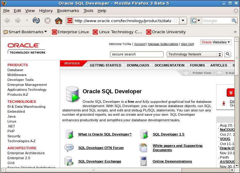 Practice Solutions I-1: Accessing SQL Developer Resources 1) Access the SQL Developer home page. a) Access the online SQL Developer home page available online at: http://www.oracle.