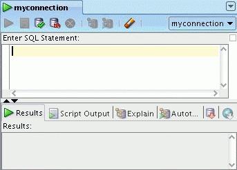 You can use SQL Worksheet to enter and execute SQL, PL/SQL, and SQL*Plus statements. The SQL Worksheet supports SQL*Plus statements to a certain extent.