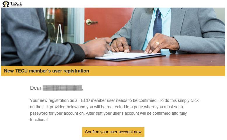 2. Confirm your user s account When your user s account is created you have to confirm it in order to be functional and ready to use.