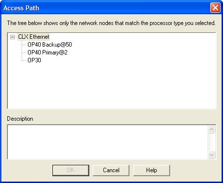Edit... To modify an existing access path, select it and click the Edit button (or right-click on the access path and select Edit... from the context menu). The Access Path dialog box opens.