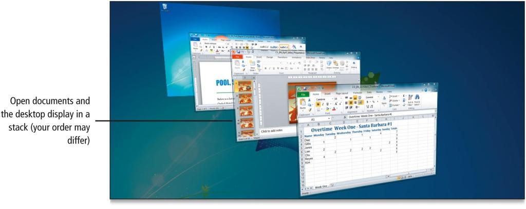 Manage the Display of Individual and Multiple Windows Aero