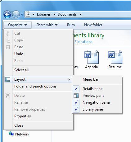 Getting Work Done by Using Menus Most applications offer a menu bar with menus across the top of the program window.