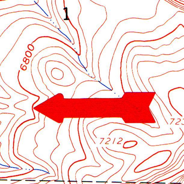 What do the dark colored contour lines mean?