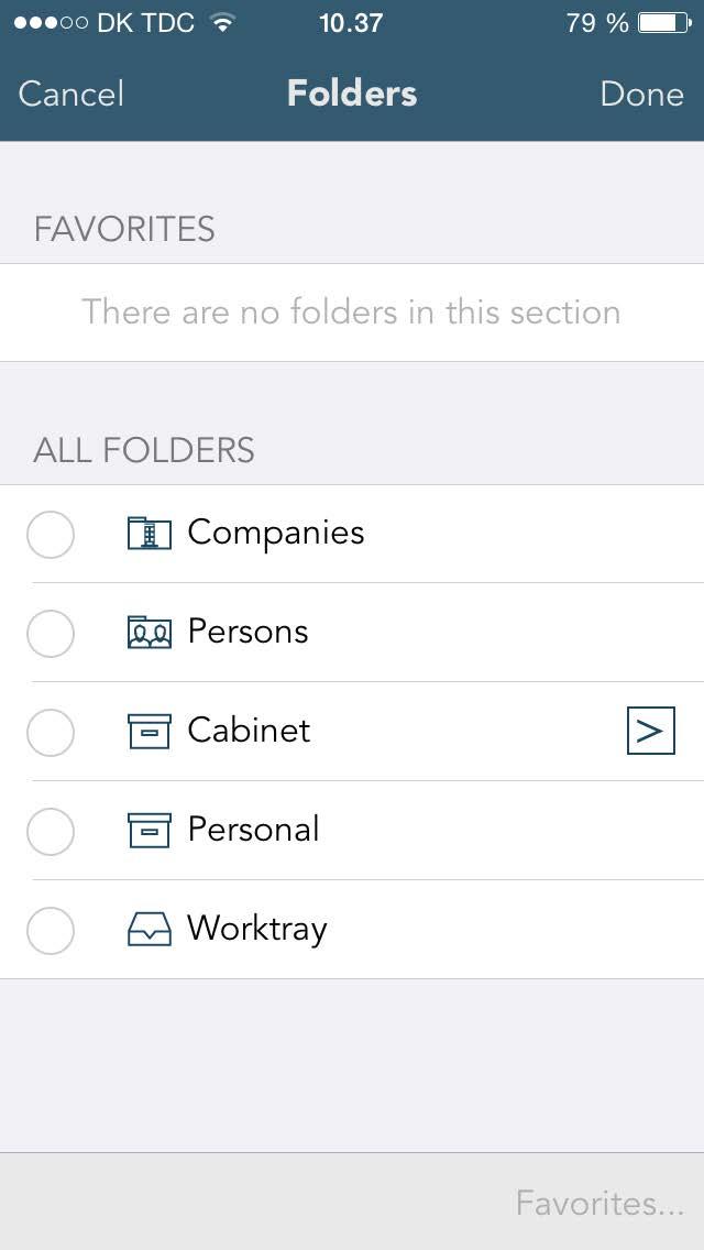 31 3.3 Contacts folders 1.