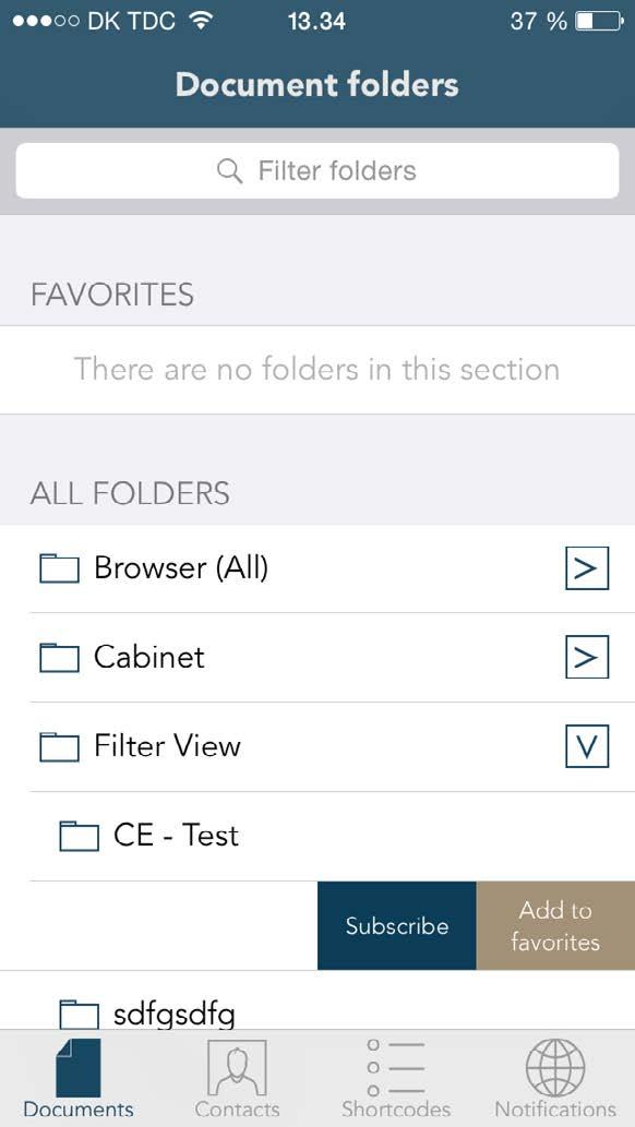 Here you need to choose the folders you wish to subscribe to and the folders you wish to add to favorites.