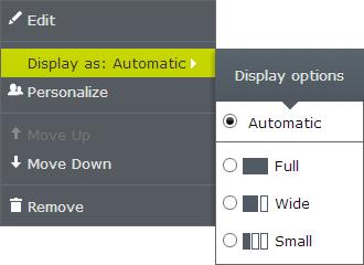 Select this option to display the block using an appropriate built-in style option selected by the system. Manually.