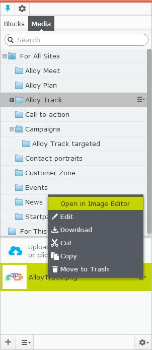 60 Episerver CMS Editor User Guide 18-2 Image editing features include cropping, resizing and