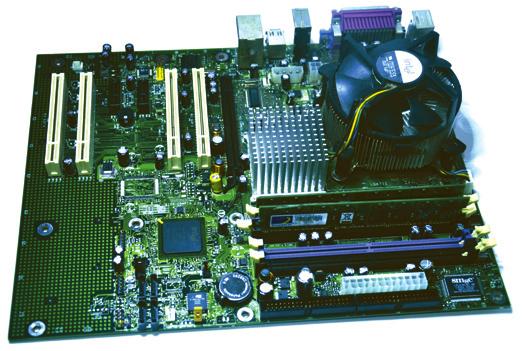 Everything that runs the computer or enhances its performance is either part of the motherboard or plugs into it via a slot or port. The motherboard is the computer s main circuit board.
