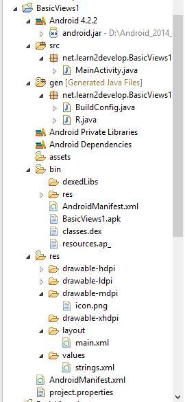 3. a) Explain the anatomy of an Android application. 5M Above diagram shows anatomy (structure) of an android application. Every Android Application contains the following folders.