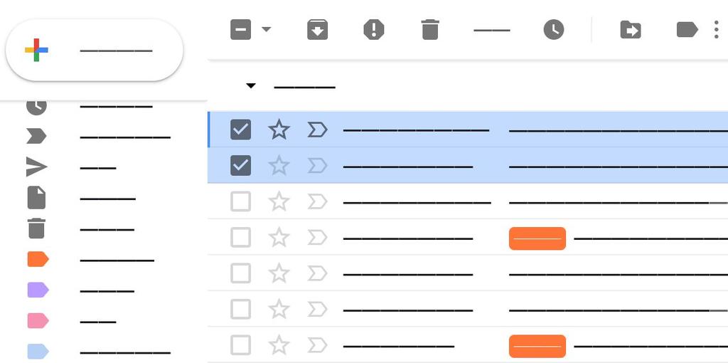 Organize email Outlook: Folders and color categories Gmail: Labels with colors Give messages one or more descriptive labels, such as Project X. Check the box next to one or more email messages.