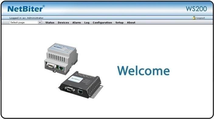 The picture below shows the welcome screen which is shown