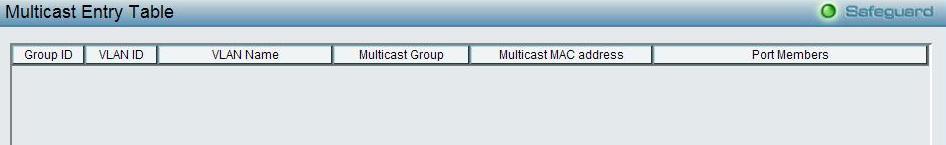 To enable IGMP snooping for a given VLAN, select enable and click on the Apply button.
