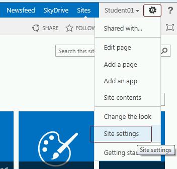SharePoint 2013 Introduction 1. Settings > Site Settings. 2. Look and Feel > Quick Launch. 3.