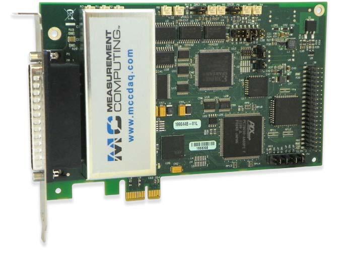 PCI Express Analog and Digital I/O Board Features 16-bit resolution 16 single-ended or 8 differential analog input channels (switchselectable) Up to 100 ks/s overall throughput (100 ks/s max for any