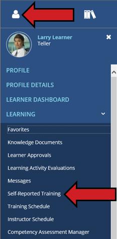 Creating a Self-Reported Training Activity: Training activities that you complete outside of CUNA CPDOnline can be entered into the system.