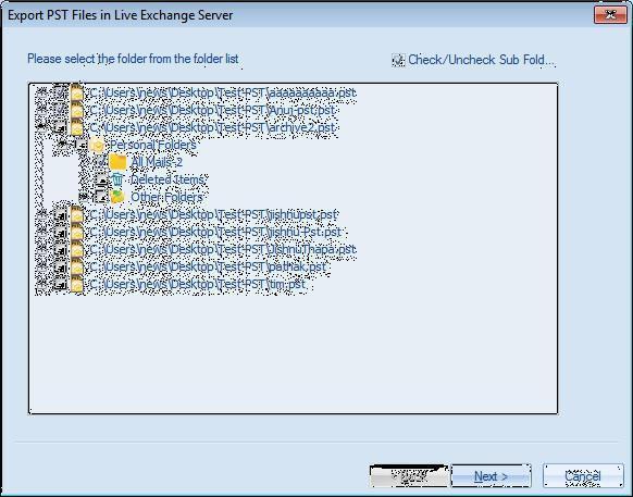 3. After click on next button there will be option for selecting live exchange Outlook profile or Inputting Exchange mailbox credentials to perform migration process. 3.