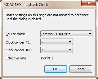 Playback statistics are displayed during the live playback detailing the current elapsed time, the amount played back, and the throughput rate.