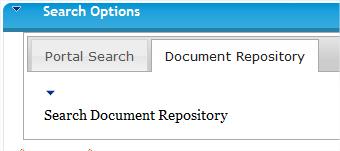 Searching Document Repository Search The document repository search