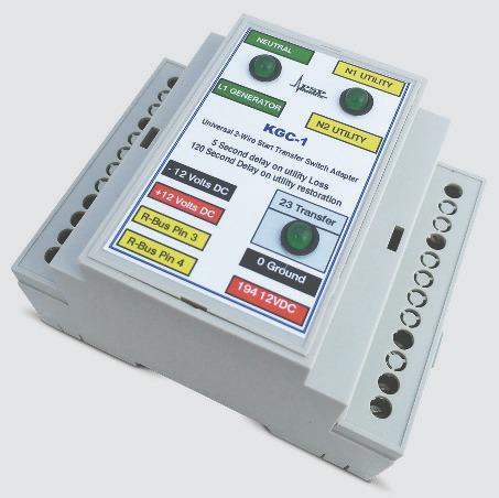 confirms utility or transfer mode Maintenance free, requires no batteries or adjustments RXT control board can be removed from slave transfer switches Small footprint that easily installs in transfer