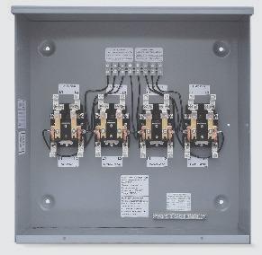 NEMA 1 or 3R enclosures with grounding bar Low profile allows