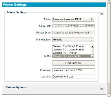 3.10 Printer Settings LeTOS supports redirected printing to a locally attached USB printer.