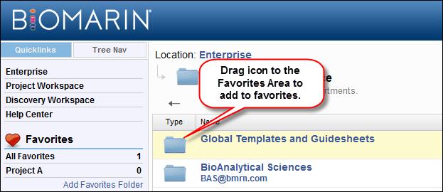 2.5.4 Make a File or a Folder a Favorite A. Position your mouse cursor over a file s or folder s icon.