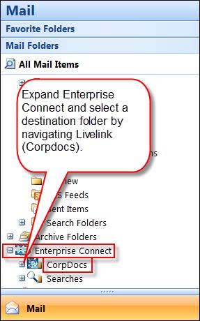 11.0 ENTERPRISE CONNECT INTRODUCTION Enterprise Connect is a Livelink add-in which allows users to access and interact with Livelink documents directly from familiar desktop applications, such as