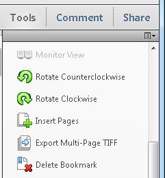 Tools Pane - PDFLYER Monitor View Rotate Counterclockwise