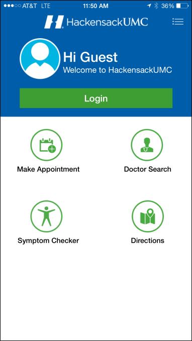 Mobile Apps The HackensackUMC Mobile App and MyChart App are portable versions of MyChart that you can use to manage your