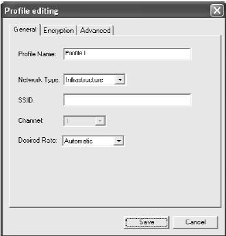8 Profile Configuration You can make it quick and easy to connect to your wireless networks by setting each network up with a profile.