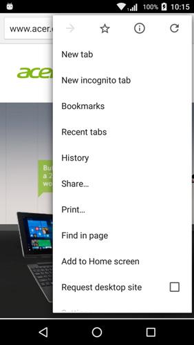 To open a new website, tap the address box at the top of the page. Enter the address using the keyboard and tap Go. You can zoom in or out of pages by pinching or reverse pinching.
