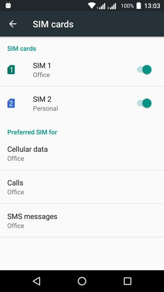 52 - Managing your SIM cards M ANAGING YOUR SIM CARDS Note This chapter is for models with more than one SIM card. SIM Management Open the Apps list and tap Settings > SIM cards.