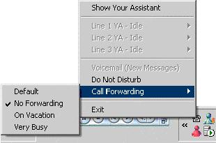 Using Your Assistant Call Status: Indicates the status of the call (ringing, busy, talking, on hold). During a call, the length of the call, including held time, is displayed beside the call status.