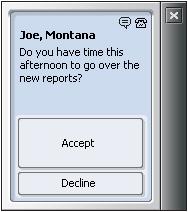 Using Your Assistant To accept a chat session Whenever you receive a request to chat, the Chat