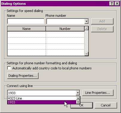 Using Your Assistant 4. In the Connect using line pull-down menu, select your softphone number/name, and then click OK. To dial from Microsoft Outlook 1.